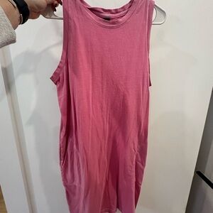 Vibrant Pink Sleeveless Women's Tank Top